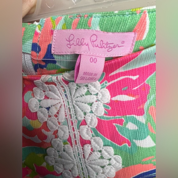 Lilly Pulitzer Womens size 00 Mini skirt Skort Casa Banana tropical Multicolor - Picture 5 of 6
